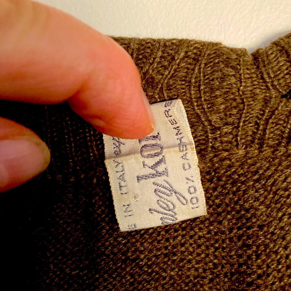 Vintage thick 2 ply cashmere skirt